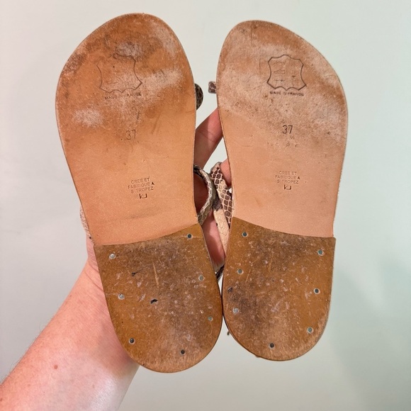 K.Jacques Antioche Snakeskin Gladiator Sandals Size 37 - Picture 6 of 11